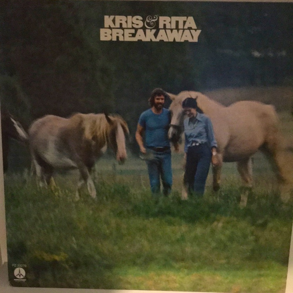 3/$25 Kris & Rita “Breakaway” vintage vinyl album 1974 Kris Kristofferson